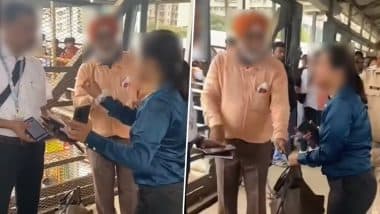 Dadar Railway Station News: मुंबई के दादर रेलवे स्टेशन पर टिकट जांच के दौरान महिला ने मचाया हंगामा; जुर्माना न देने पर विरोध; देखें VIDEO