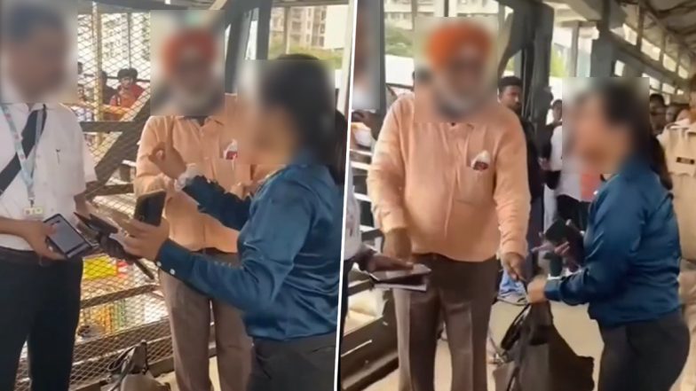 Dadar Railway Station News: मुंबई के दादर रेलवे स्टेशन पर टिकट जांच के दौरान महिला ने मचाया हंगामा; जुर्माना न देने पर विरोध; देखें VIDEO