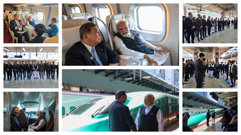 VIDEO: PM मोदी ने जापानी बुलेट ट्रेन में किया सफर, ट्रेनिंग ले रहे भारतीय ड्राइवरों से भी मुलाकात