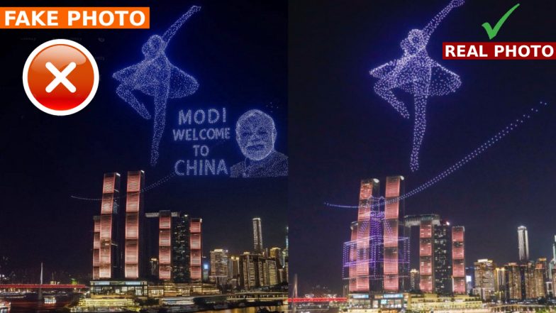 Fact Check: क्या चीन ने सच में ड्रोन से किया PM मोदी का स्वागत? जानिए वायरल तस्वीर की पूरी सच्चाई