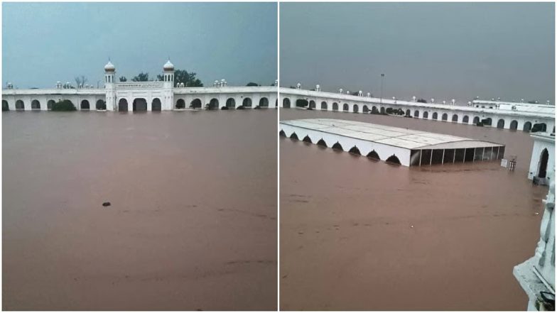 VIDEO: पाकिस्तान में बाढ़ से हाहाकार, करतारपुर कॉरिडोर डूबा, श्री दरबार साहिब गुरुद्वारे में घुसा रावी नदी का पानी