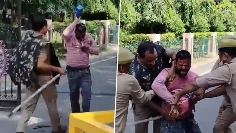 Meerut Shocker: मेरठ के कमिश्नर ऑफिस में युवक ने खुद पर पेट्रोल उड़ेलकर किया आत्मदाह का प्रयास, पुलिस ने बचाई जान, VIDEO आया सामने