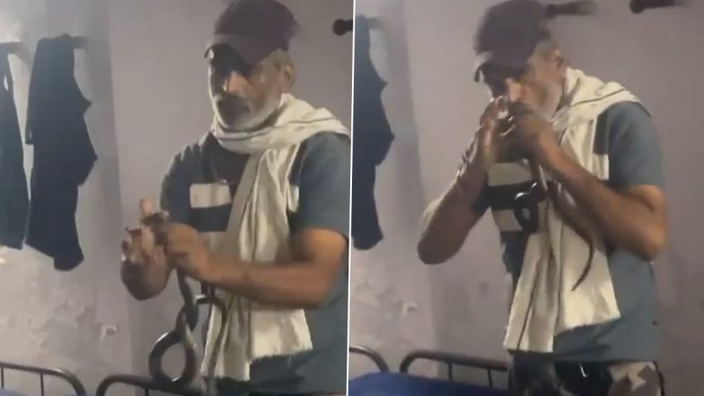 Indore: रेस्क्यू करने गए कांस्टेबल को कोबरा सांप ने काटा, इलाज के दौरान हुई मौत, मध्य प्रदेश के इंदौर का वीडियो आया सामने; VIDEO