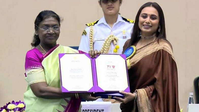 National Film Awards 2025: रानी मुखर्जी ने राष्ट्रीय पुरस्कार अपने दिवंगत पिता को किया समर्पित, कहा- 'मैं आज उन्हें बहुत याद कर रही हूं'