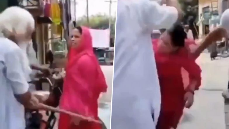 VIDEO: बीजेपी MP की बहन के साथ देवर और ससुर ने की मारपीट, डंडे से बीच सड़क पर पीटा, कासगंज का वीडियो आया सामने