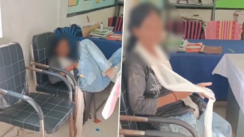 VIDEO: शर्मनाक! इस बार महिला हेडमास्टर नशे में धुत होकर स्कूल पहुंची, छत्तीसगढ़ के जांजगीर चांपा जिले का वीडियो देखकर लोग हैरान