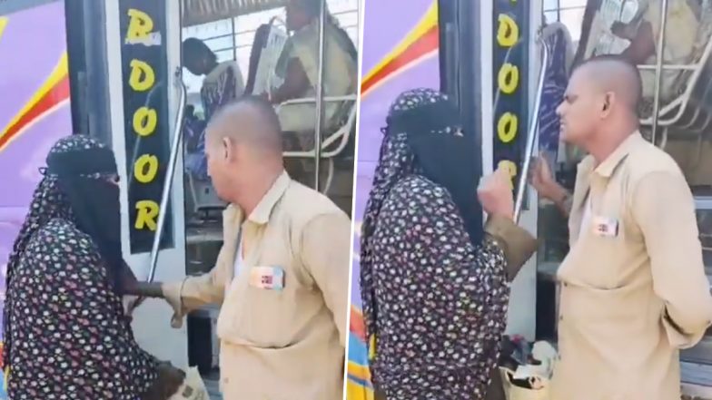 Tamil Nadu: बुर्का पहनी महिला को बस में कंडक्टर ने चढ़ने से किया मना, अब परिवहन विभाग ने लाइसेंस किया कैंसिल, सोशल मीडिया पर वीडियो आने के बाद हुआ बवाल; VIDEO