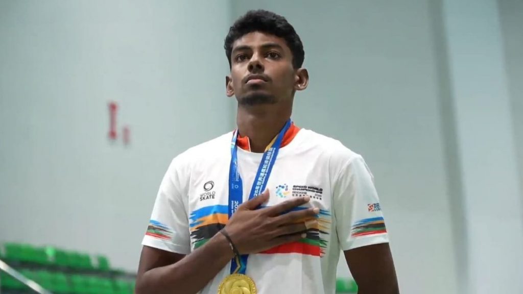 22 वर्षीय आनंदकुमार ने 'स्पीड स्केटिंग वर्ल्ड चैंपियनशिप' में जीता गोल्ड, पीएम मोदी ने दी बधाई