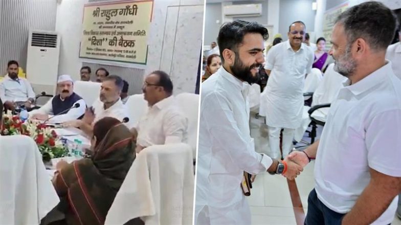 VIDEO: ये कैसी पॉलिटिक्स? योगी सरकार के मंत्री Dinesh Singh ने Rahul Gandhi से की बहस, बेटे ने हंसते हुए मिलाया हाथ