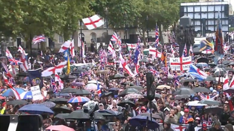 London Protests: लंदन में 'यूनाइट द किंगडम' मार्च, मस्क ने भी किया संबोधित, झड़प में 26 पुलिसकर्मी घायल