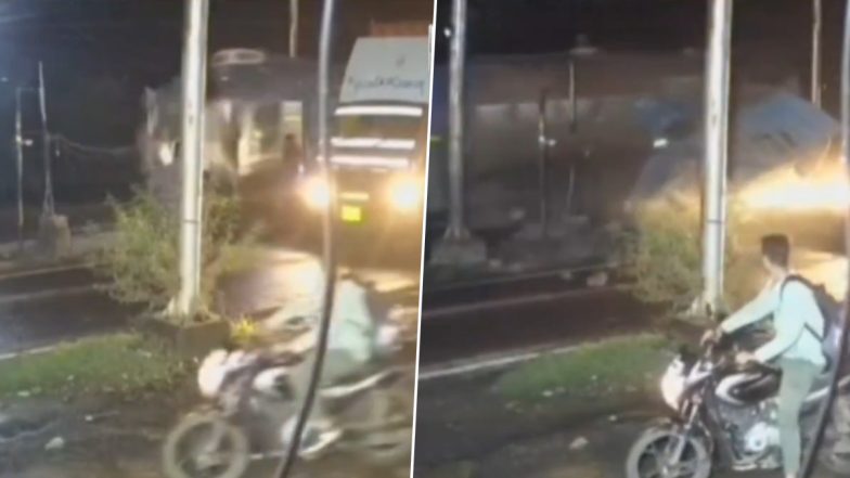 Jhabua Toll Plaza Accident: तेज रफ्तार टैंकर चालक ने टोल प्लाजा को मारी टक्कर, कैबिन हुआ चकनाचूर, बाल बाल बचे कर्मचारी, मध्य प्रदेश के झाबुआ का VIDEO आया सामने