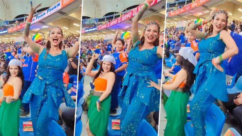 Fans Danced to 'Lollypop Lagelu' at Dubai Stadium: भारत बनाम पाकिस्तान मैच के दौरान दुबई स्टेडियम में फैंस ने&nbsp;लॉलीपॉप लागेलु भोजपुरी गाने पर जमकर लगाए ठुमकें, देखें वीडियो