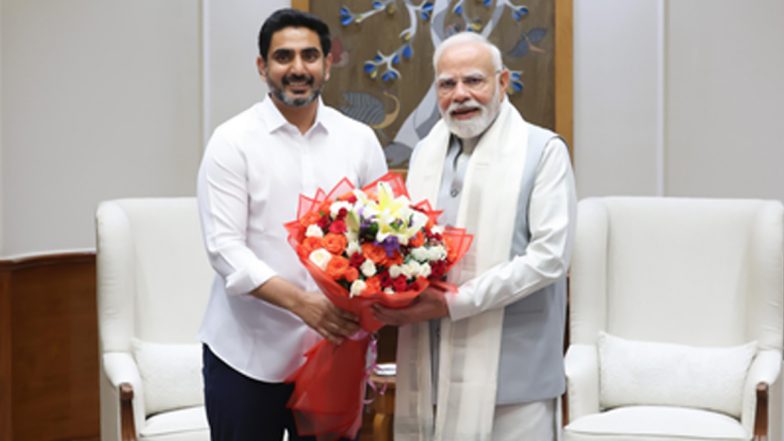 आंध्र प्रदेश के मंत्री नारा लोकेश ने पीएम मोदी से मुलाकात की, निवेश और विकास के एजेंडे पर मांगा समर्थन