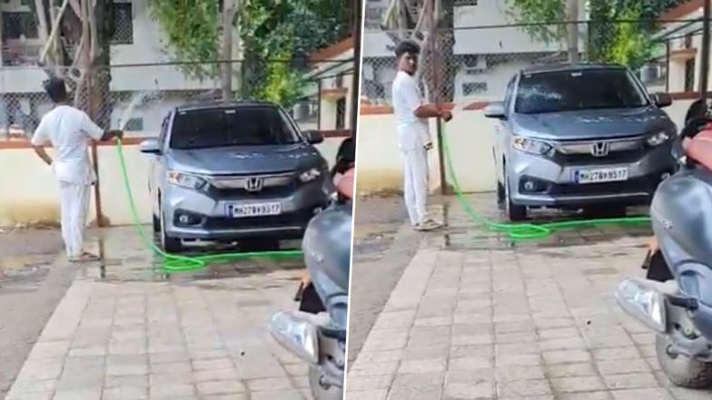 Beed News: महाराष्ट्र के बीड में जेल अधीक्षक की निजी कार धोता दिखा कैदी, VIDEO वायरल होने पर उठे सवाल