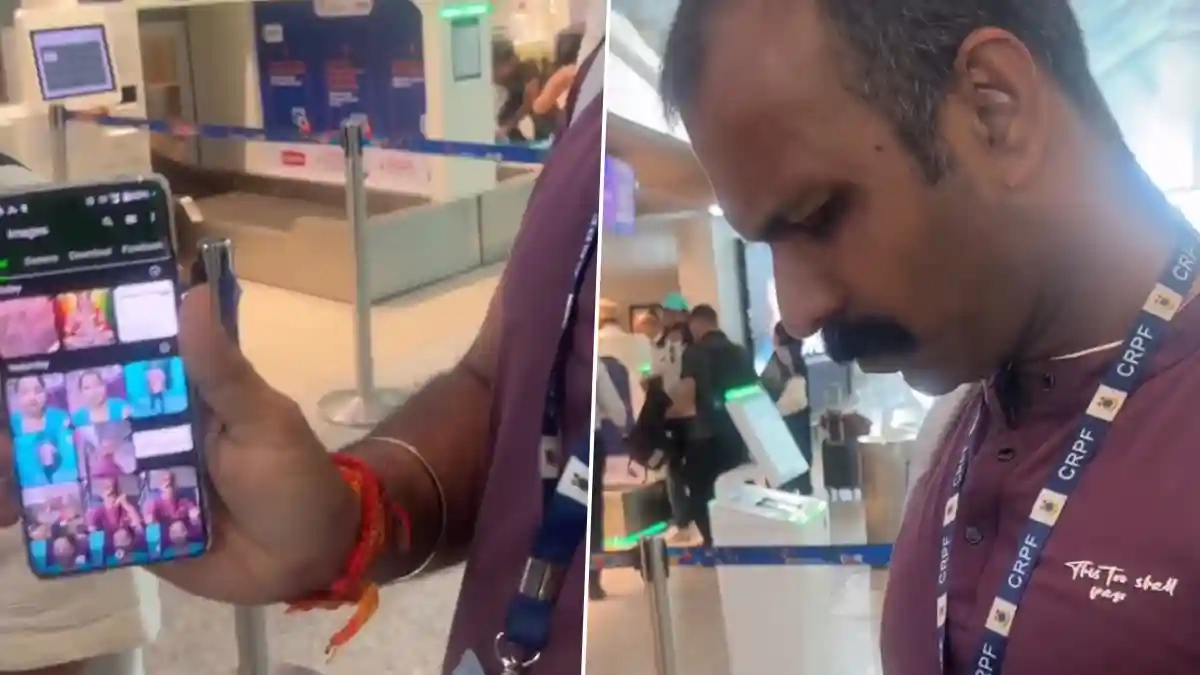 VIDEO: शर्मनाक! Delhi Airport पर छुप-छुपकर महिला की फोटो खींच रहा था CRPF जवान, महिला सुरक्षा के दावे पर उठे सवाल