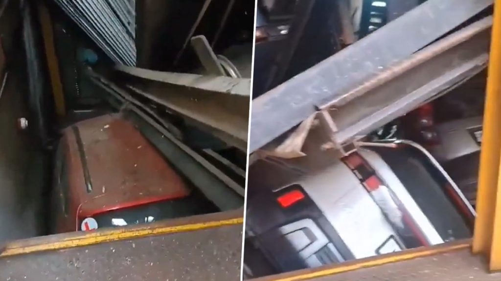 मुंबई के माटुंगा में 17-मंजिला हाईराइज़ इमारत में बड़ा हादसा टला, मैकेनिकल कार पार्किंग ढही; कई वाहन क्षतिग्रस्त; VIDEO