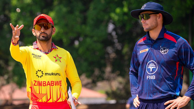 ZIM vs NAM, 2nd T20I 2025 Live Toss & Scorecard: दूसरे टी20 में ज़िम्बाब्वे ने टॉस जीतकर नामीबिया को दिया पहले बल्लेबाजी का न्योता, जानिए प्लेइंग इलेवन और लाइव स्कोरकार्ड