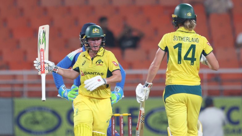 IND-W vs AUS-W ODI Series 2025: भारत के खिलाफ धीमी ओवर गति के लिए ऑस्ट्रेलियाई महिला टीम पर जुर्माना
