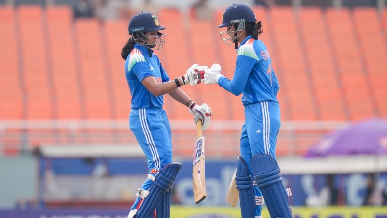 India Women vs New Zealand Women, 6th Match Scorecard: वार्मअप मुकाबले में टीम इंडिया ने न्यूजीलैंड को 4 विकेट से रौंदा, हरलीन देयोल और हरमनप्रीत कौर ने खेली शानदार पारी; यहां देखें IND W बनाम NZ W मैच का स्कोरकार्ड