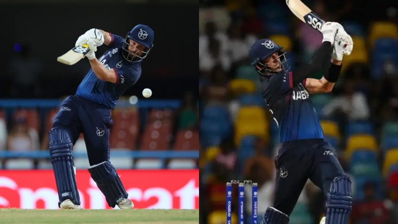 Zimbabwe vs Namibia, 3rd T20I Match 2025 Scorecard Update: बुलावायो में नामीबिया ने जिम्बाब्वे को दिया 205 रनों का टारगेट, जान फ्राइलिन्क और रूबेन ट्रम्पेलमैन ने खेली आतिशी पारी; यहां देखें पहली पारी का स्कोरकार्ड