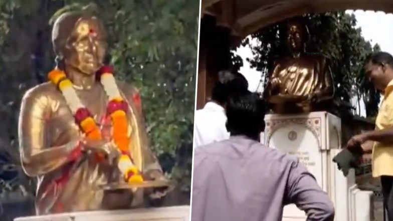 VIDEO: मीनाताई ठाकरे स्मारक पर रंग फेंकने से मुंबई के शिवाजी पार्क में बढ़ा तनाव, ठाकरे गुट सड़कों पर उतरा;  MNS प्रमुख राज ने भी किया स्थल का दौरा