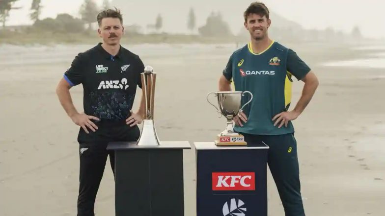 New Zealand vs Australia, 3rd T20I Match Video Highlights: ऑस्ट्रेलिया ने न्यूजीलैंड को तीसरे टी20 मुकाबले में 3 विकेट से हराया, 2-0 से सीरीज पर किया कब्जा; यहां देखें AUS बनाम NZ मैच का वीडियो हाइलाइट्स
