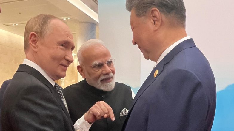 China: तियानजिन में SCO शिखर सम्मेलन से पहले PM मोदी की पुतिन-जिनपिंग के साथ अहम मुलाकात, प्रधानमंत्री ने शेयर किया फोटो; देखें तस्वीरें