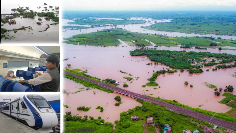 सोलापुर में भारी बारिश से बाढ़ का खतरा, सीना नदी उफान पर, वंदे भारत समेत कई ट्रेनें फंसीं, सड़क और रेल यातायात ठप