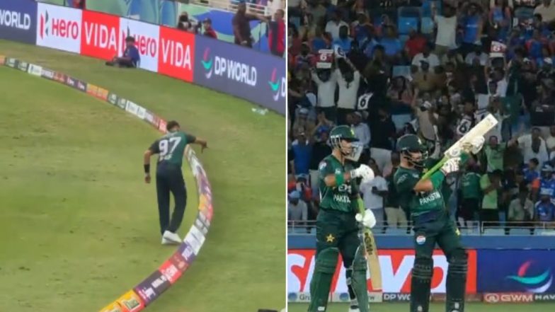 VIDEO: पाकिस्तानी बल्लेबाज Sahibzada Farhan ने मैच के दौरान 'AK-47' पकड़ा, गेंदबाज Harris Rauf ने कराया 'Plane Crash'; सोशल मीडिया यूजर्स ने किया ट्रोल