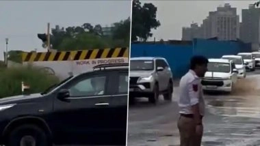 Gujrat में गड्ढों वाली  सड़कों से गुजरा PM Modi का काफिला, खराब मौसम के कारण लोथल से By Road पहुंचे अहमदाबाद; VIDEO वायरल