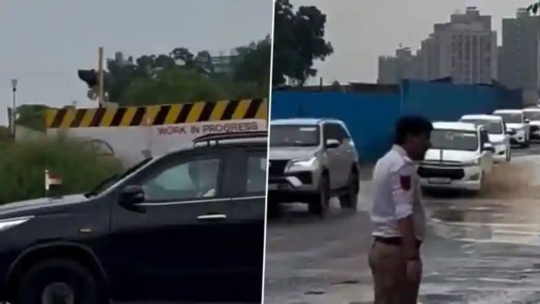 Gujrat में गड्ढों वाली  सड़कों से गुजरा PM Modi का काफिला, खराब मौसम के कारण लोथल से By Road पहुंचे अहमदाबाद; VIDEO वायरल