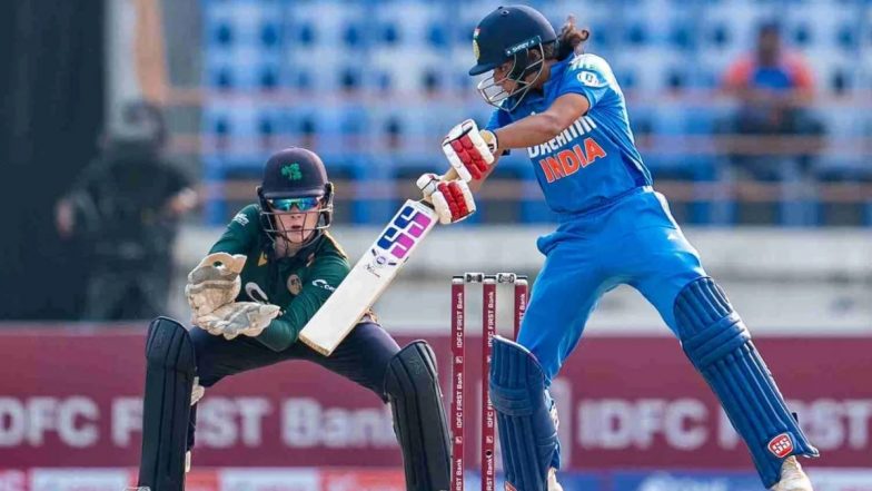 India Women vs Australia Women, 1st ODI Match 2025 Scorecard: पहले वनडे मुकाबले में टीम इंडिया ने ऑस्ट्रेलिया को दिया 282 रनों का टारगेट, प्रतिका रावल ने खेली धमाकेदार पारी; यहां देखें पहली पारी का स्कोरकार्ड