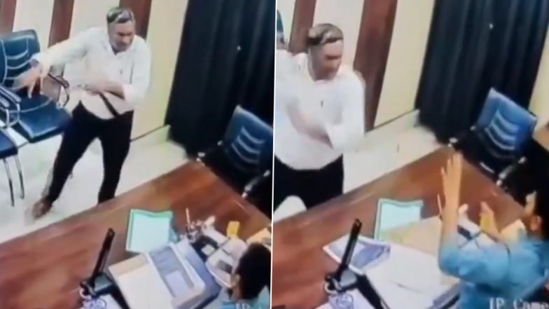 VIDEO: यूपी के सीतापुर में हेडमास्टर का बेकाबू गुस्सा: BSA को ऑफिस में बेल्ट से पीटा, वीडियो वायरल