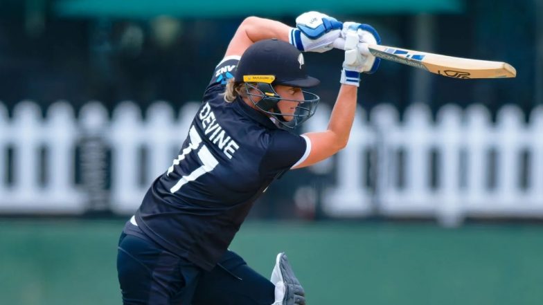 India Women vs New Zealand Women, 6th Match Scorecard: वार्मअप मुकाबले में न्यूजीलैंड ने टीम इंडिया को दिया 233 रनों का लक्ष्य, सोफी डिवाइन ने खेली शानदार पारी; यहां देखें पहली पारी का स्कोरकार्ड