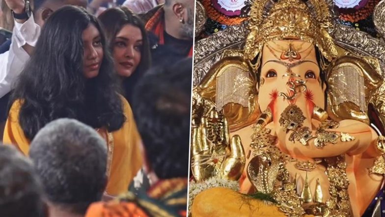 Ganesh Chaturthi 2025: GSB बप्पा के दरबार में आशीर्वाद लेने पहुंची ऐश्वर्या राय बच्चन और आराध्या, गणपति पंडाल से सामने आया वीडियो