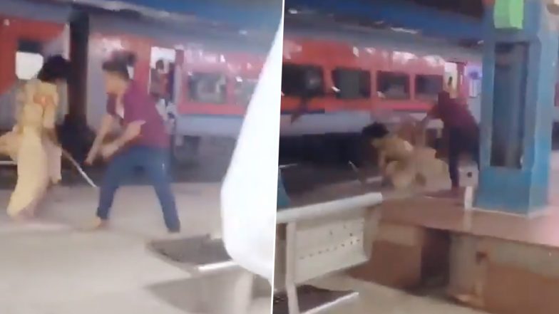 Deoria: RPF इंस्पेक्टर को किन्नरों ने दौड़ा दौड़ाकर पीटा, उत्तर प्रदेश के देवरिया रेलवे स्टेशन पर किया बवाल, VIDEO आया सामने