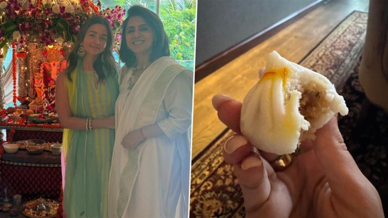 Ganesh Chaturthi 2025: आलिया भट्ट ने नीतू कपूर संग मनाया गणपति उत्सव, उकडीचे मोदक का उठाया लुत्फ (देखें पोस्ट)