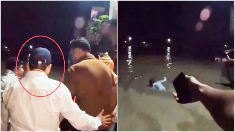 VIDEO: हरिद्वार में गणेश विसर्जन के गंगा में बहा युवक, हादसे का वीडियो आया सामने