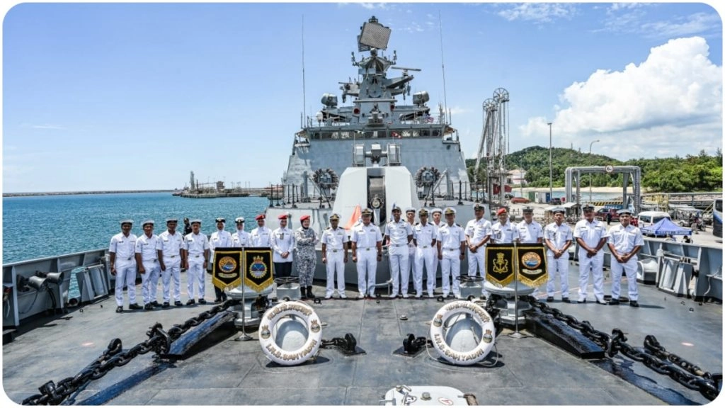 दक्षिण चीन सागर में भारतीय नौसेना का प्रभाव बढ़ाने के लिए INS Sahyadri का मलेशिया दौरा, क्षेत्र में भारत की रणनीतिक बढ़त