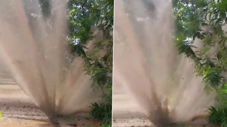 Navi Mumbai Pipeline Burst: कोपर खैराने में पाइपलाइन लीकेज से बहा सैकड़ों लीटर पानी, देखें बर्बादी का वीडियो