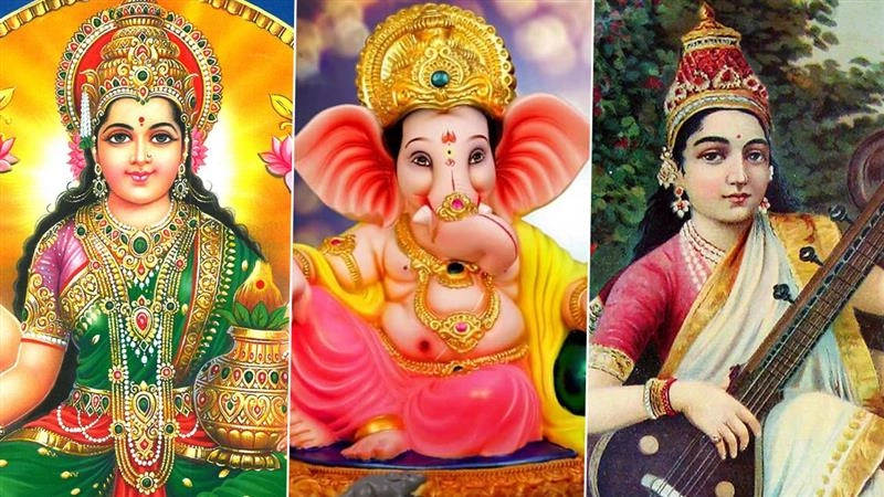 दिवाली भगवान राम की वापसी का उत्सव है, तो लक्ष्मी, गणेश और सरस्वती की पूजा क्यों की जाती है?