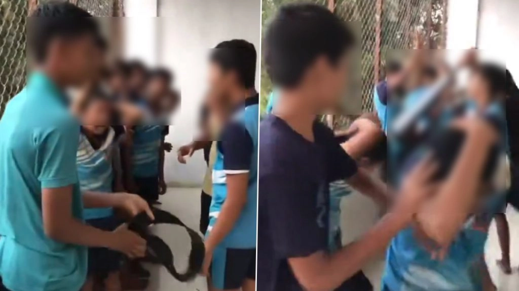 कोल्हापुर जिले के एक हॉस्टल में जूनियर छात्रों की बेरहमी से पिटाई.