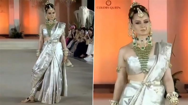 VIDEO: 'किसी हूर की परी से कम नहीं': एक्ट्रेस Kangana Ranaut ने किया रैंप वॉक, फैन्स ने जमकर की तारीफ
