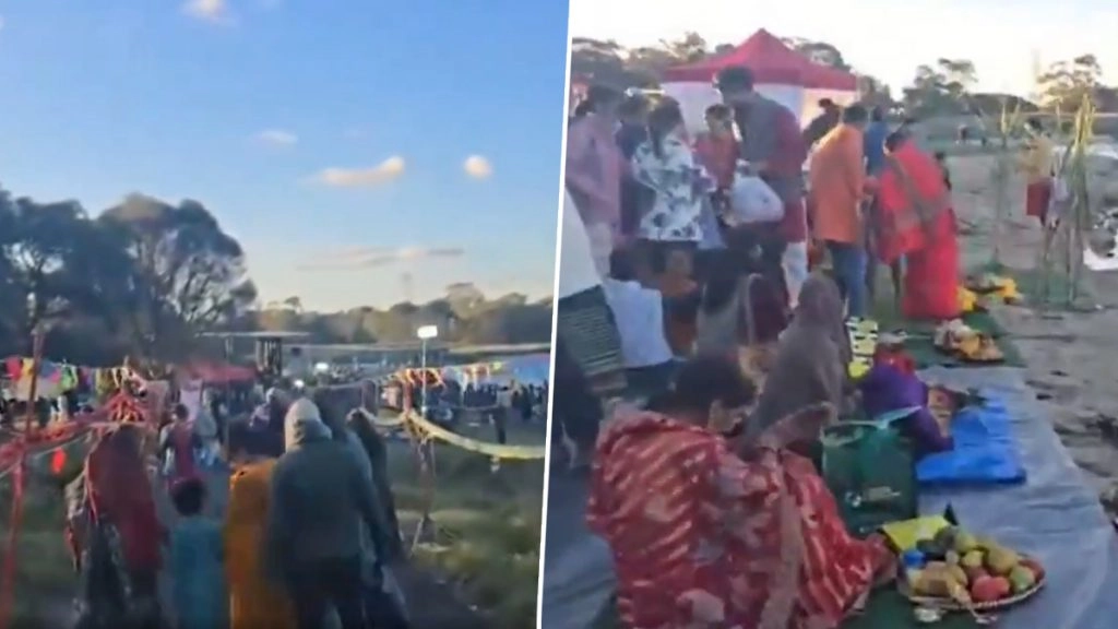 ऑस्ट्रेलिया के मेलबर्न में धूमधाम से मनाया गया छठ उत्सव.