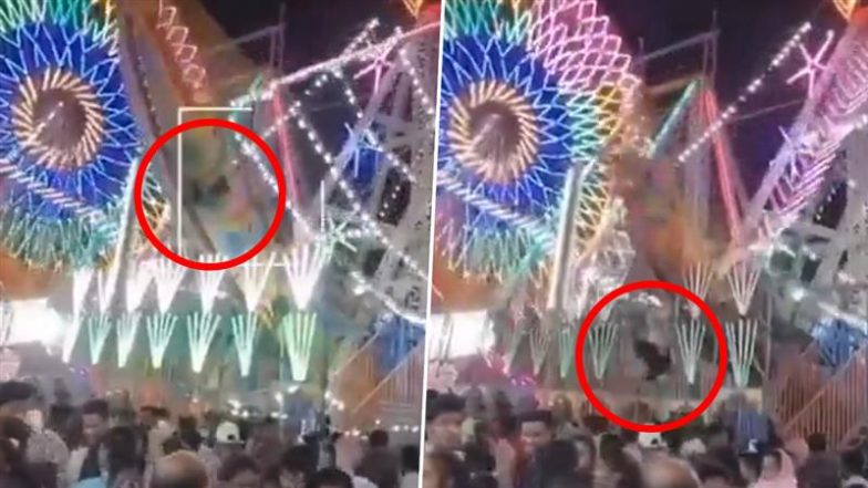 VIDEO: गाजियाबाद के दशहरा मेले में बड़ा हादसा! झूला झूलते समय अचानक नीचे गिरा शख्स, गंभीर रूप से हुआ घायल