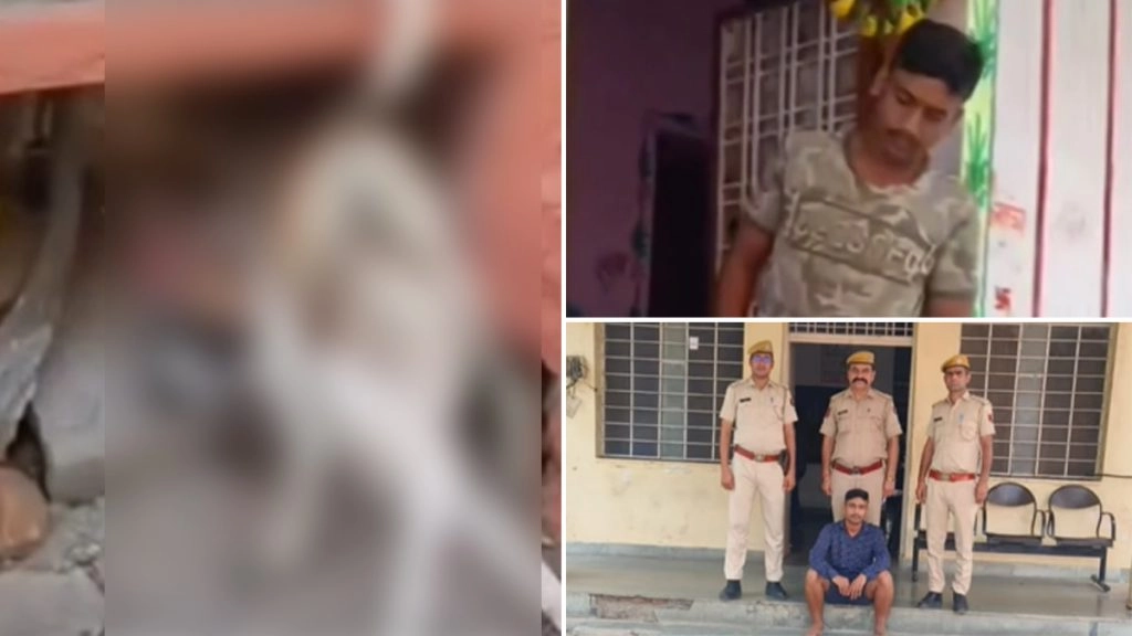 राजस्थान के झालावाड़ जिले के संजय कॉलोनी में कुत्ते की बेरहमी से पिटाई.