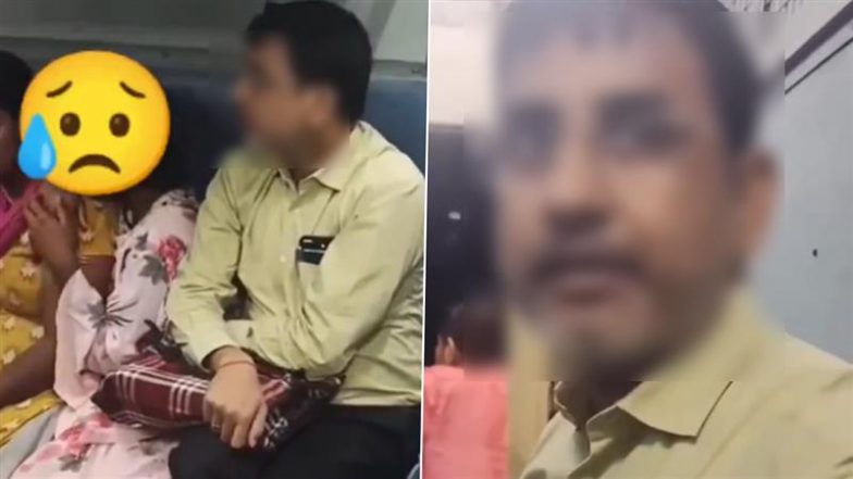 Viral Video: ट्रेन में शख्स ने नाबालिग लड़की को गलत तरीके से छुआ, सहयात्री ने जताई आपत्ति; सोशल मीडिया पर उबाल