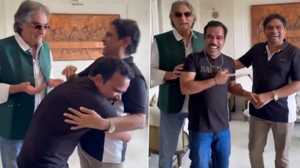  रील स्टार शादाब जकाती ने की जॉनी लीवर से मुलाकात.