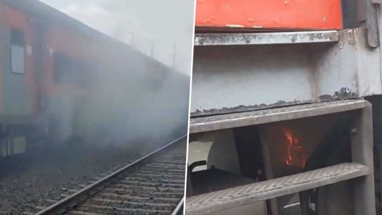 Jalgaon Train Fire: जलगांव में पुष्पक एक्सप्रेस के कोच में लगी आग, यात्रियों में मची अफरा तफरी, बड़ा हादसा टला; VIDEO