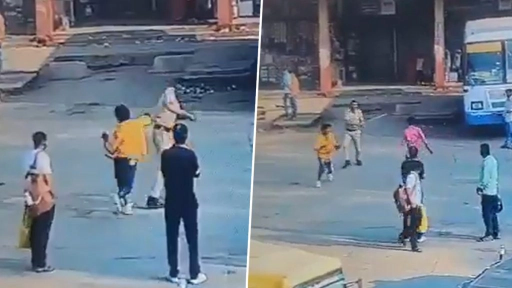 आबूरोड बस स्टैंड पर पुलिस कांस्टेबल पर चाकू से आरोपी ने किया हमला.